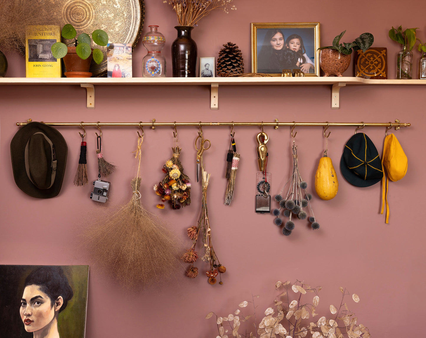 Tthe Brass 160cm Hanging Rail