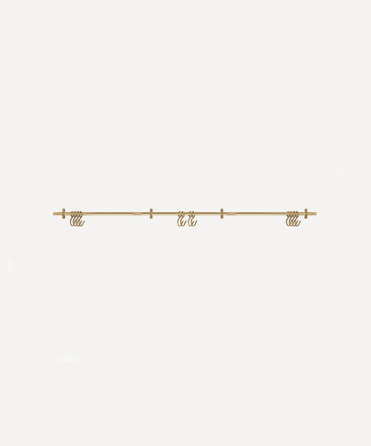 Brass Customisable Length Rail 80cm - 120cm (NEW)