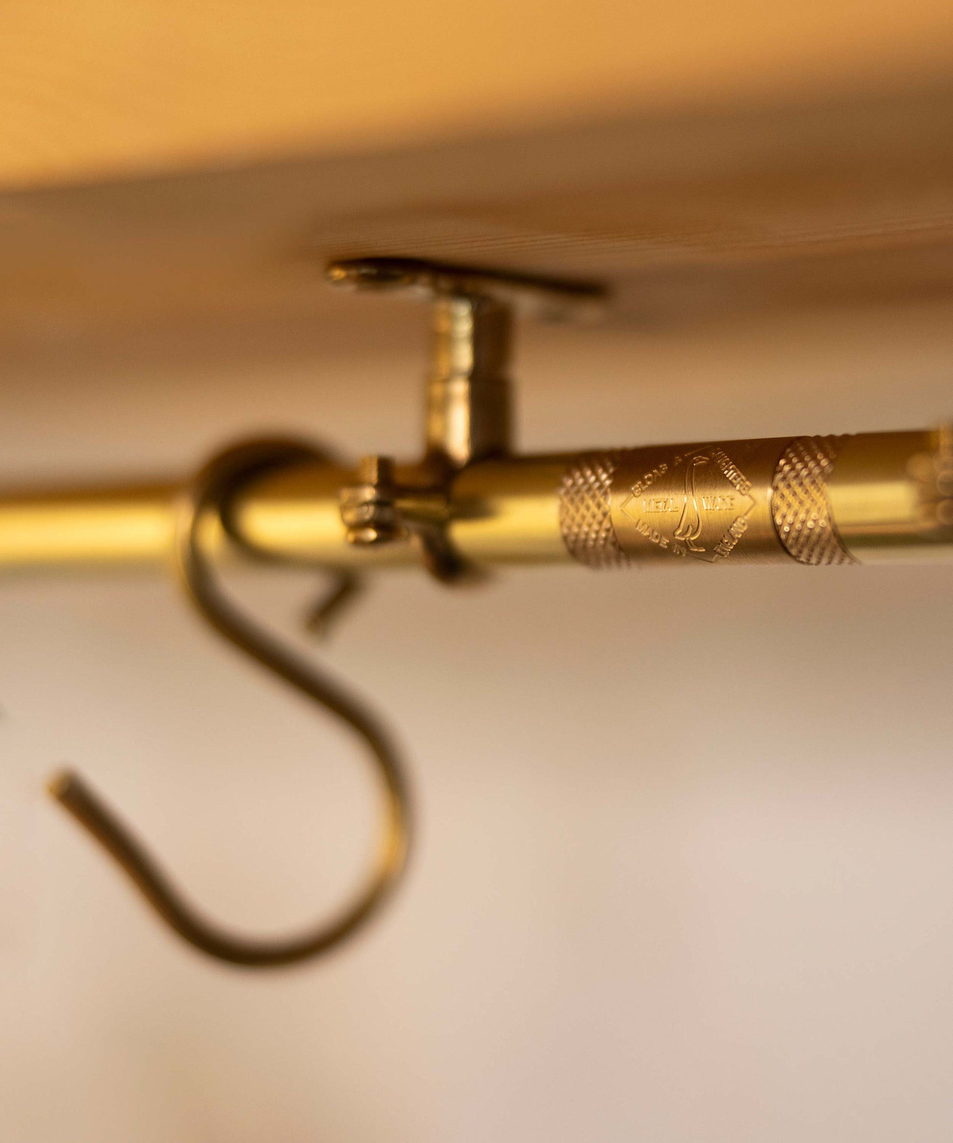 Brass 80cm hanging rail