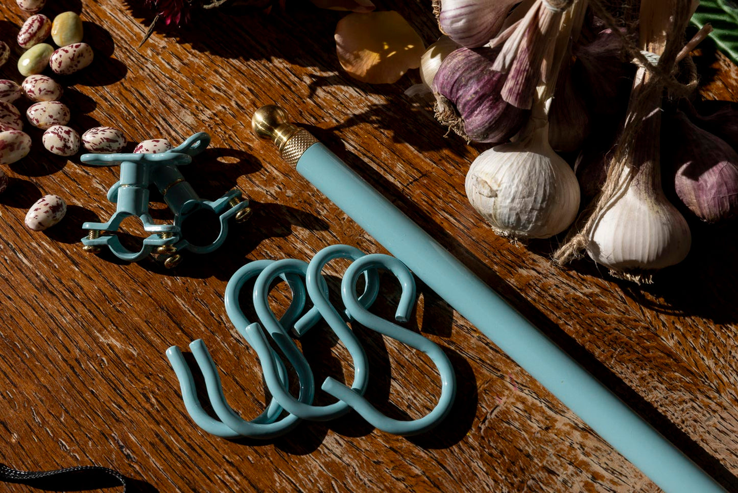 Pastel Turquoise Kitchen Rail 80cm