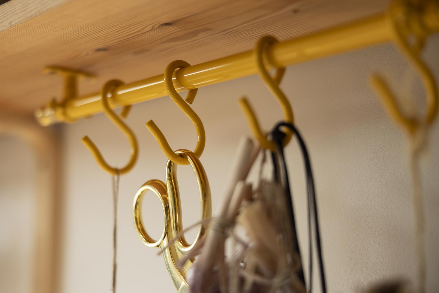 Signal Yellow Kitchen Rail