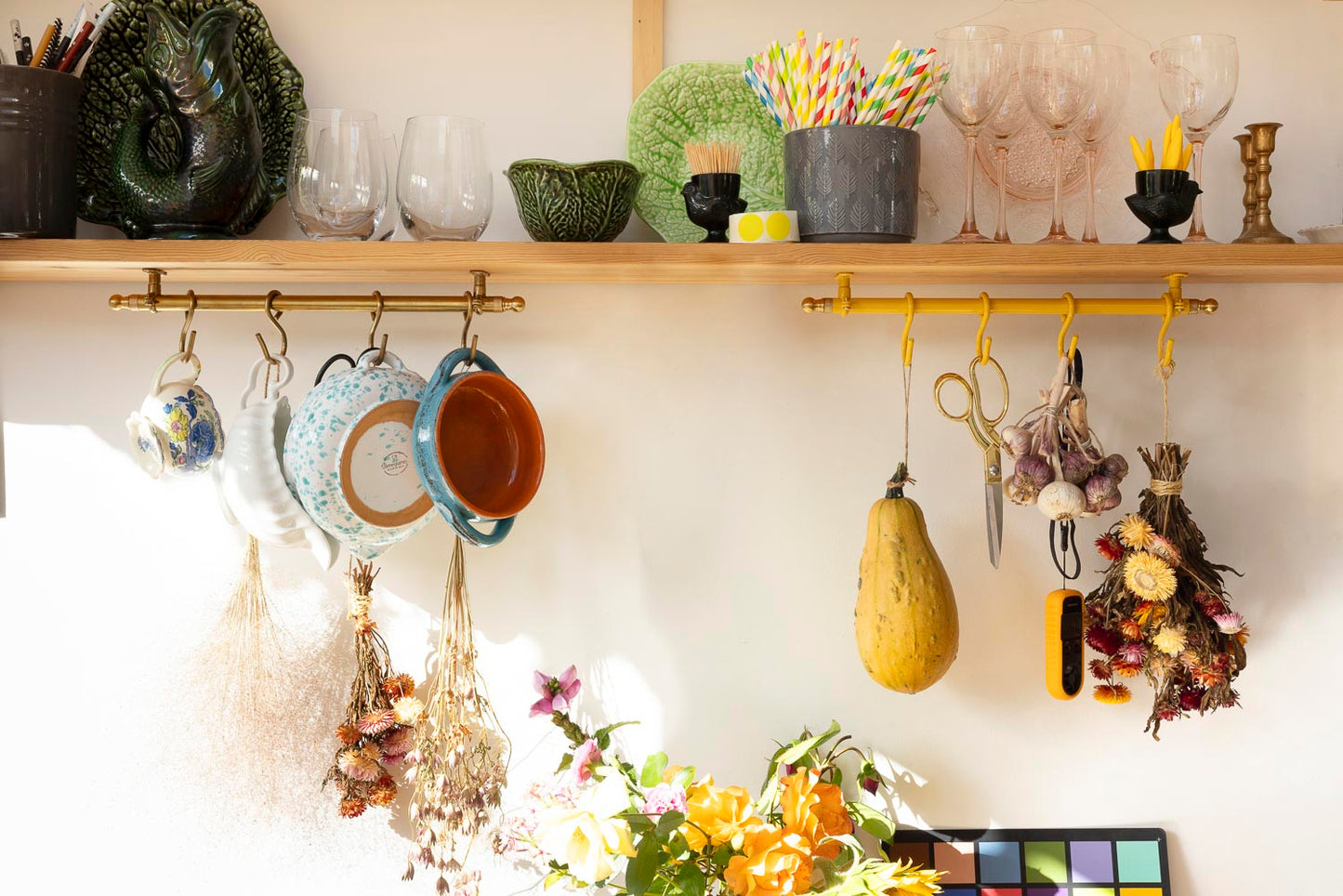 Signal Yellow Kitchen Rail