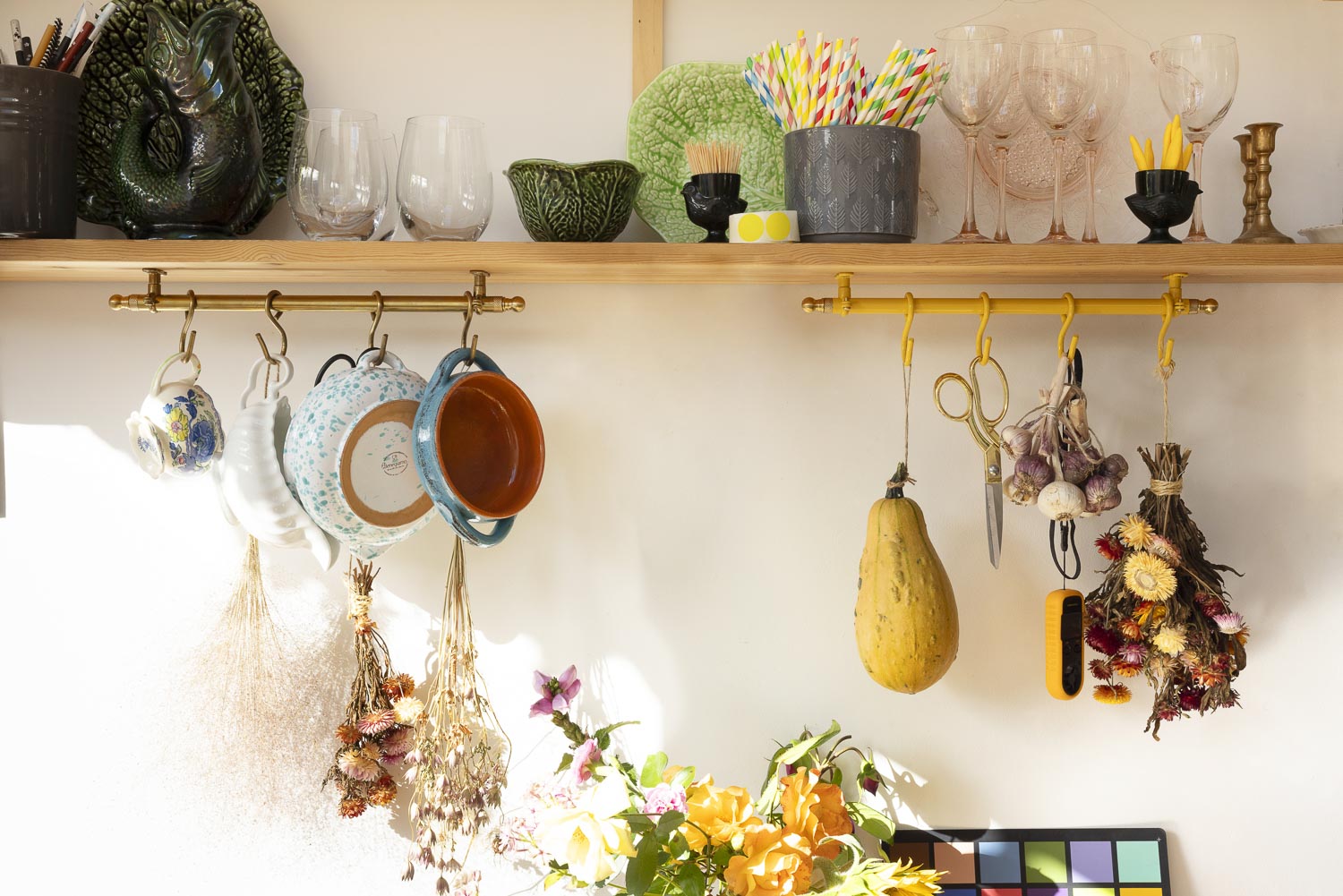 Signal Yellow Kitchen Rail