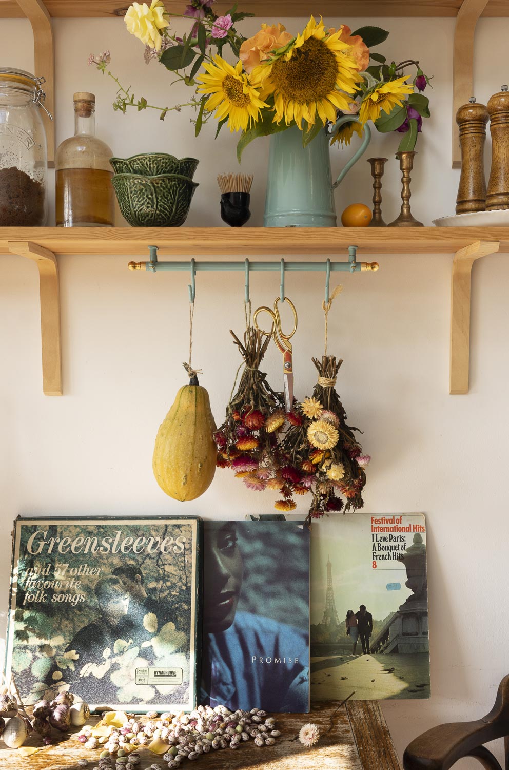 Turquoise Kitchen Rail 40cm