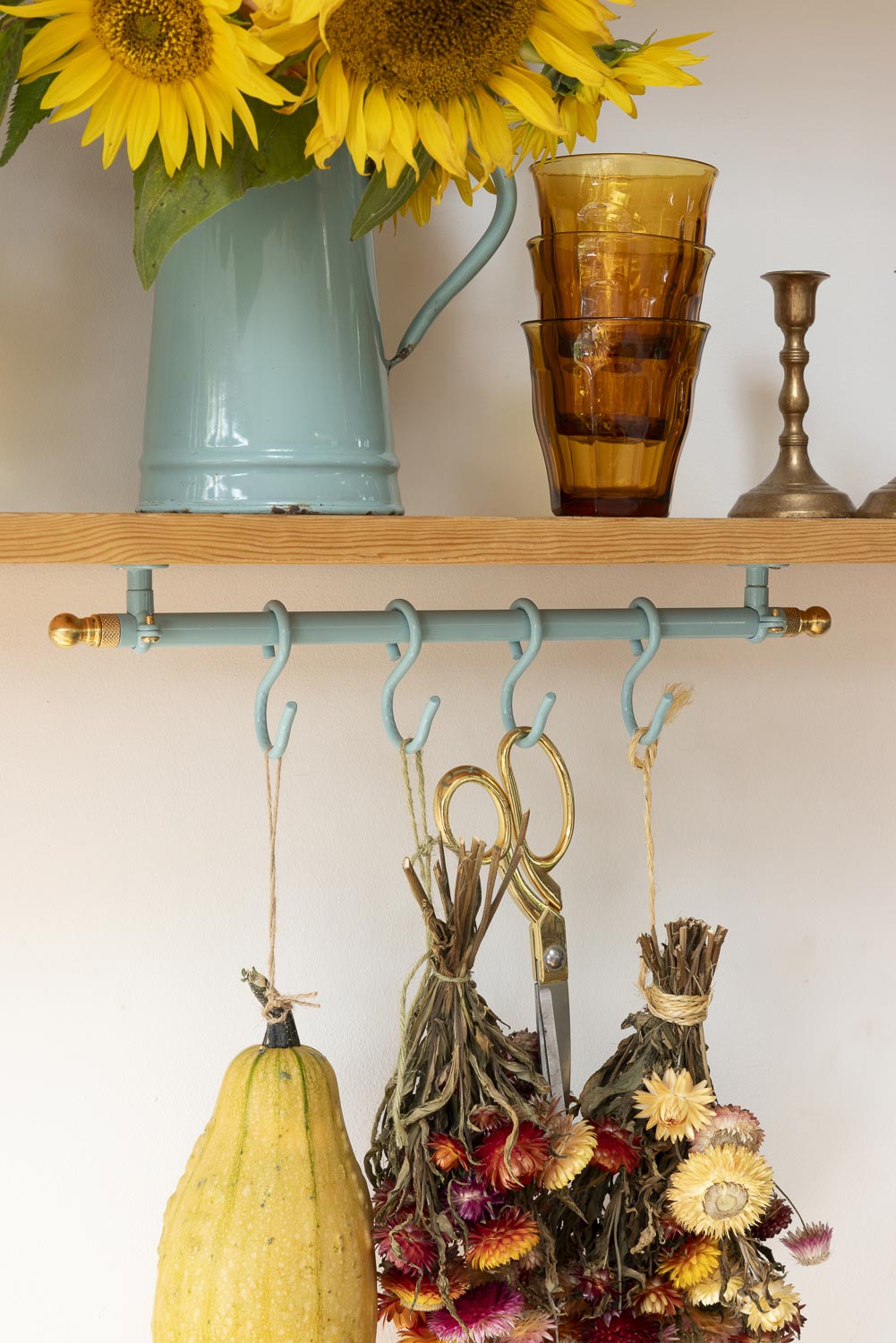 Turquoise Kitchen Rail 40cm