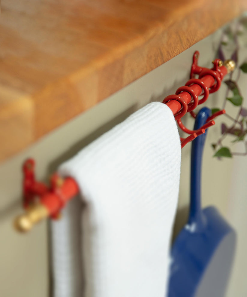 The 40cm Coral Red Hanging Rail – gloaganddaughters