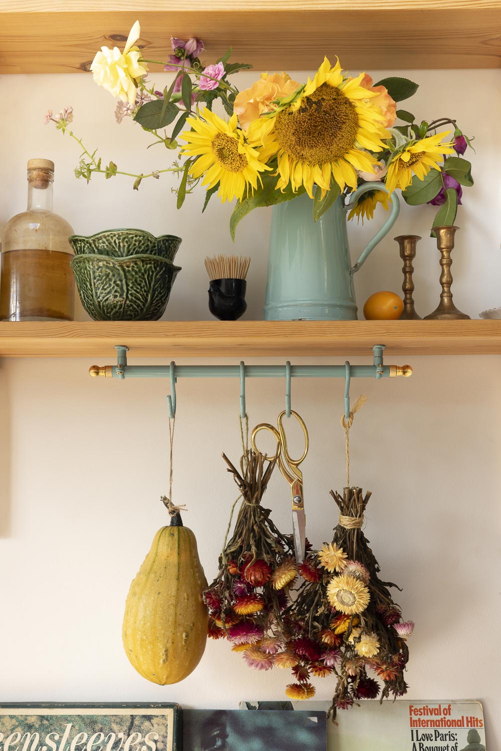 Turquoise Kitchen Rail 40cm 